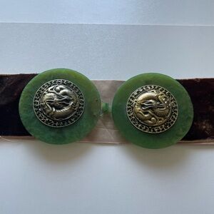 Green Jade and Gold Dragon Belt